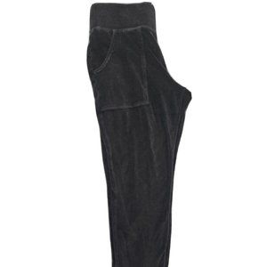 ATHLETA Ankle Pant Gray Velour XS Ankle Zip Designed in Sonoma County